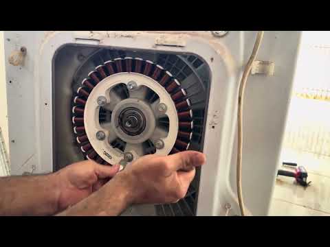 Veja como retirar rotor e estator da lava e seca LG
