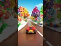 Candy World Car Race 🍬🚗 | Animation for Kids #cartoon #shorts