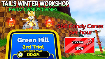 HOW TO FARM CANDY CANE IN SONIC SPEED SIMULATOR.
