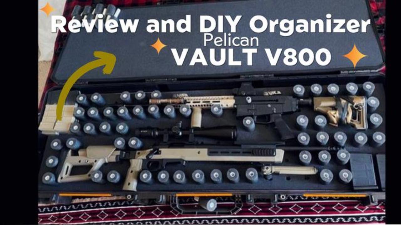 Pelican Vault v800 review and DIY organiser YouTube