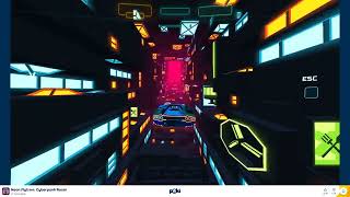 NEON FLYTRON CYBERPUNK RACER GAMEPLAY screenshot 5