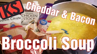 Cheddar & Broccoli Soup w/ Bacon - Easy Dinner Idea - #Keto #EasyRecipe