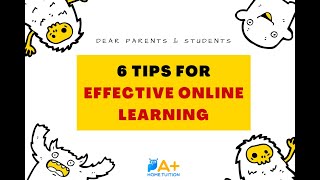 6 Tips for Effective Online Learning