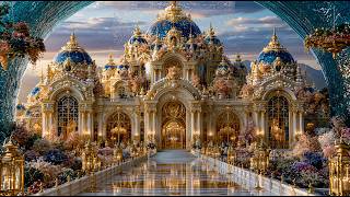 Sapphire Dream Palace: A Celestial Kingdom Beyond the Clouds | Fantasy Ambient World 4K