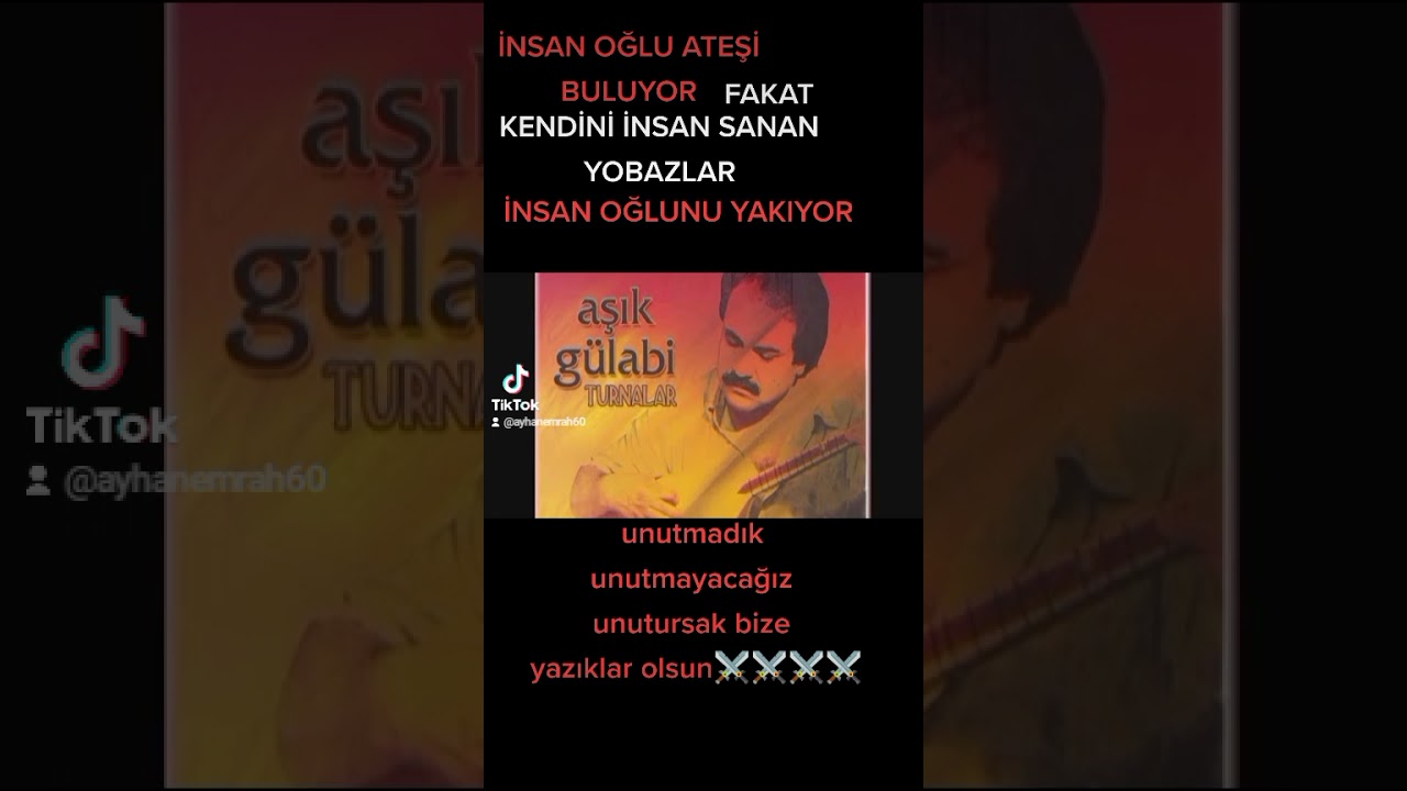 Aşık Gülabi Sivas madımak anısına