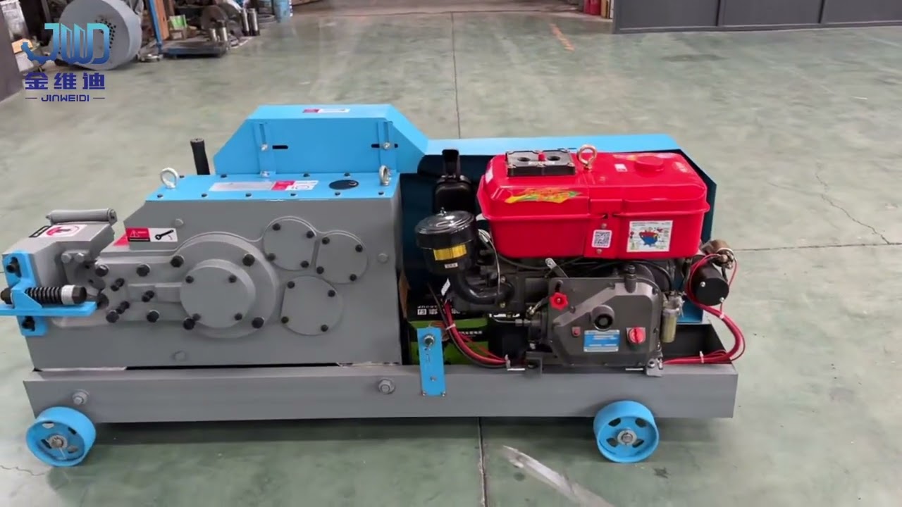 Diesel-powered steel bar cutting machine