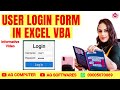 How to make Login setup in Excel vba | How to make Billing Software | #excelVba #login #AgSoftwares