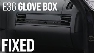 BMW E36 M3 Sagging Glove Box Fix
