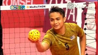 FINAL SEPAK TAKRAW INDONESIA VS MALAYSIA YANG BIKIN JANTUNGAN.🏆😁