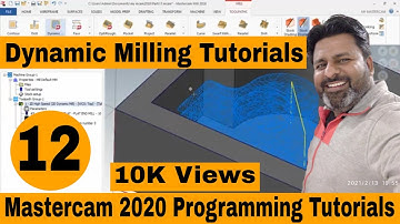 MASTERCAM 2018 CNC VMC PROGRAMMING IN HINDI TUTORIAL : 2D DYNAMIC