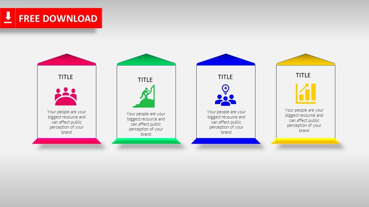 04- 4 Steps Infographic Slide in PowerPoint - YouTube