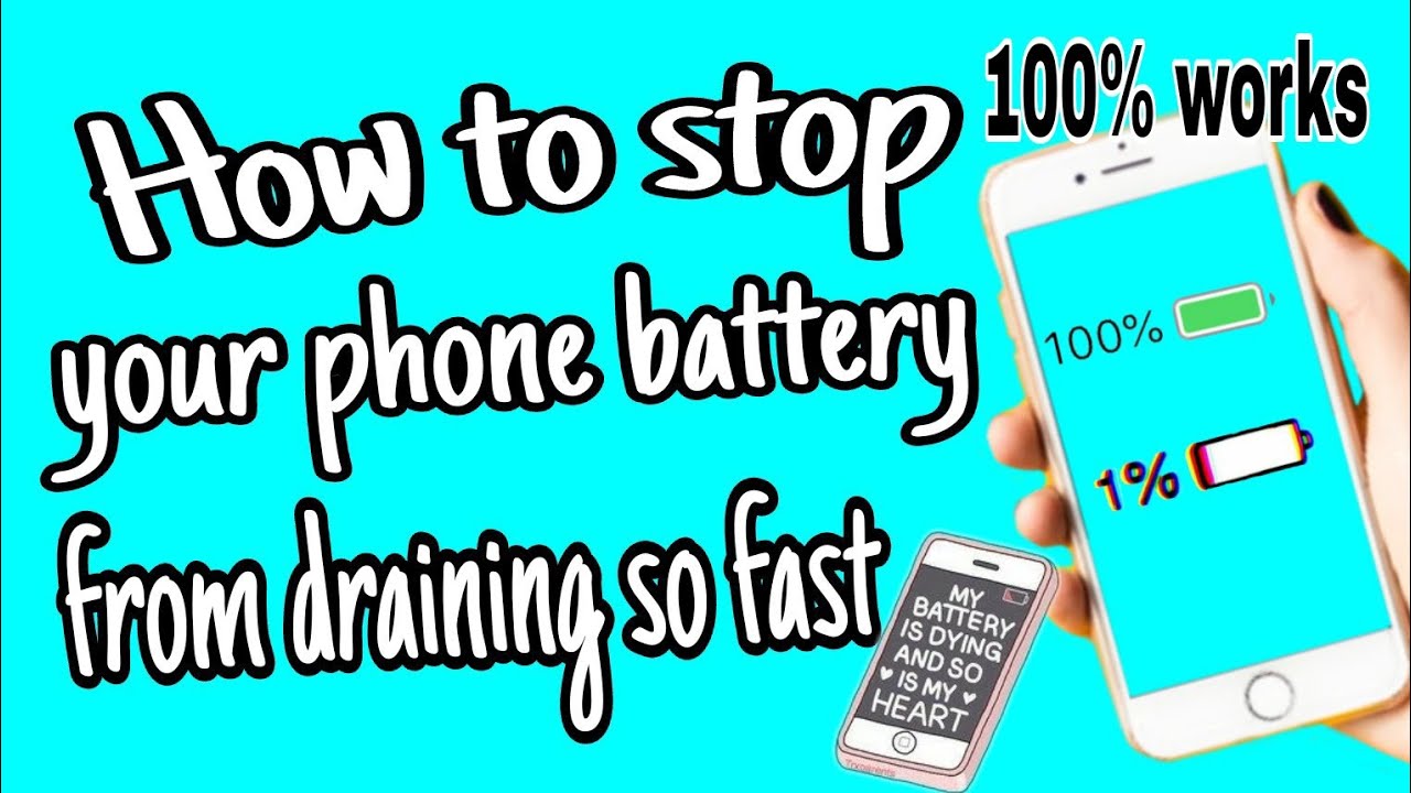 Stop your phone battery from draining so fast - YouTube
