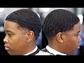 *FULL LENGTH* HAIRCUT TUTORIAL: HOW TO TAPER THIN EDGES WITH 360 WAVES