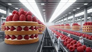Inside the Modern Raspberry Factory: High-Tech Cheesecake Mass Production