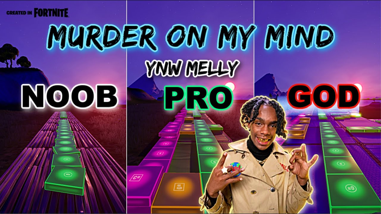 YNW Melly - Murder On My Mind - Noob vs Pro vs God (Fortnite Music Blocks)