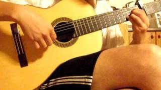 Video thumbnail of "旅の途中 ( Tabi no Tochuu ) - 狼と香辛料 ( Spice and Wolf ) OP. classical guitar solo."