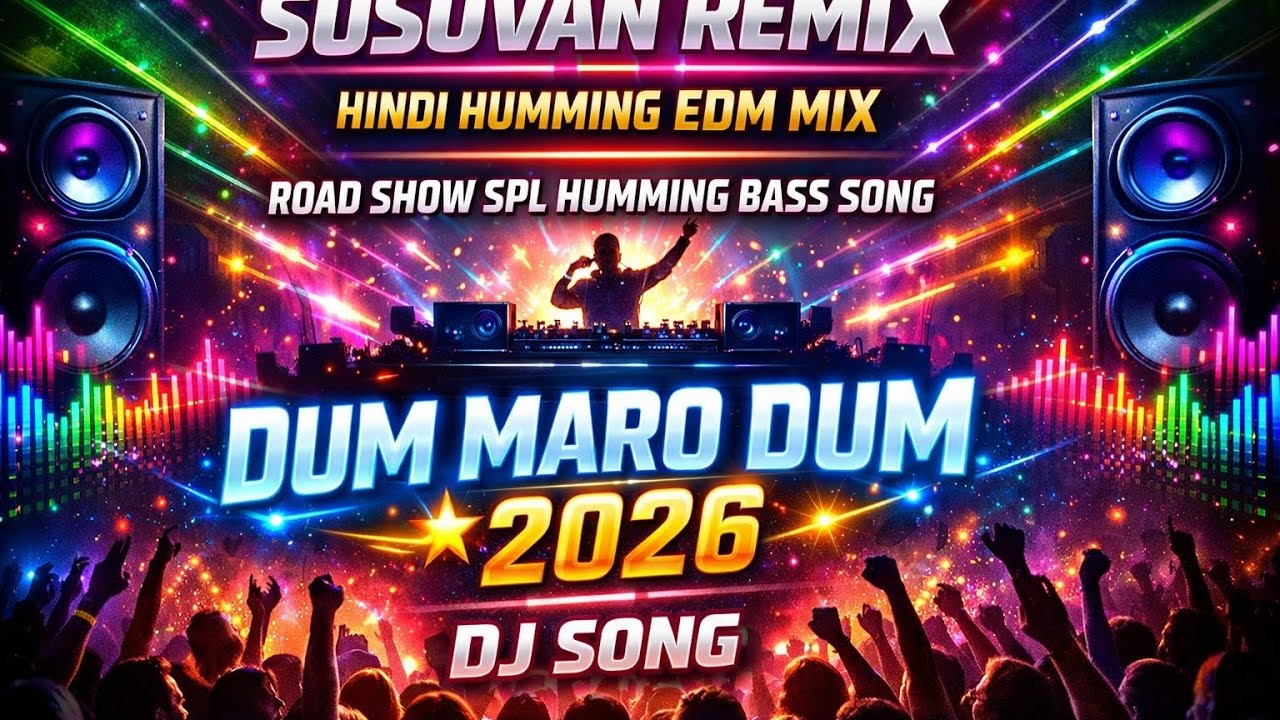 Dum Maro Dum 💫2026 DJ Song | Susovan Remix | Hindi Humming EDM Mix | Road Show SPL Humming Bass Song