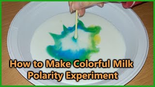 How to Demonstrate Polarity with Milk and Soap