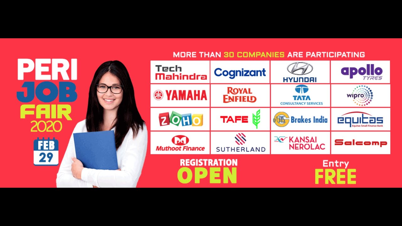 Peri Mega Private Job Fair 29th February 2020 Zoho Wipro More Top Mnc