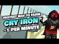 Fastest Way to Get Crystallized Iron (~1 Cry Iron Per Minute! New Method!) (Islands)