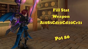Toram Online - Fill Stat Weapon A10S5Cd10Cd20Cr21