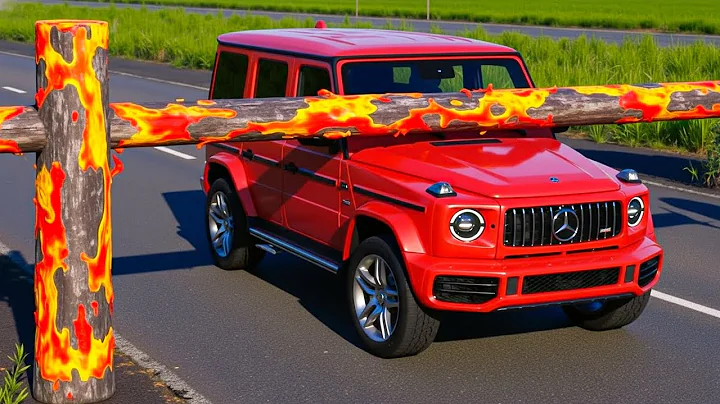 Cars vs Log Traps Challenge #2 in BeamNG Drive!