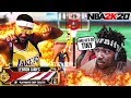 So I decided to stream snipe w/ MINI LEBRON JAMES BUILD on NBA 2K20 & this happened..*he raged* 2k20