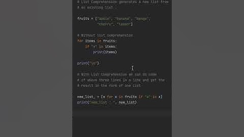 Python List Comprehension
