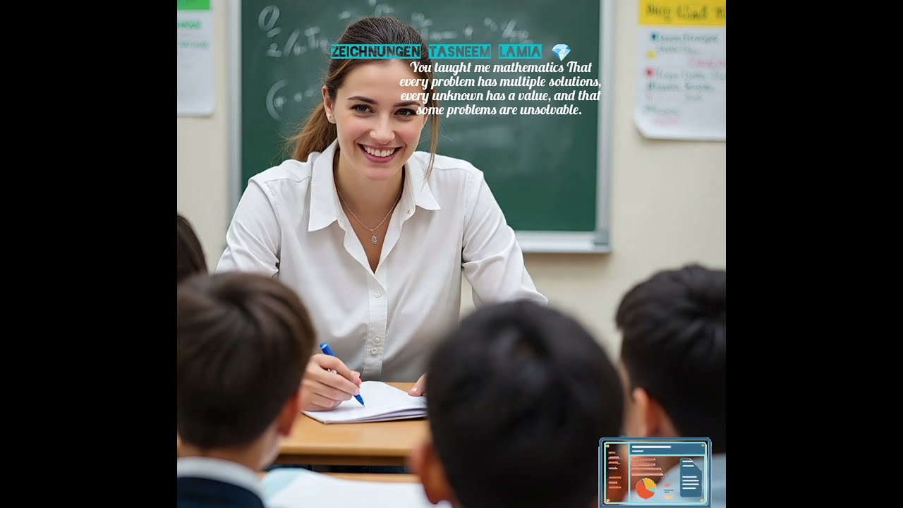 علمتني الرياضيات|You taught me mathematics |Me enseñaste matemáticas 