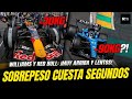 Red Bull pierde casi 1 segundo por el peso y Williams estaría 90 kg arriba