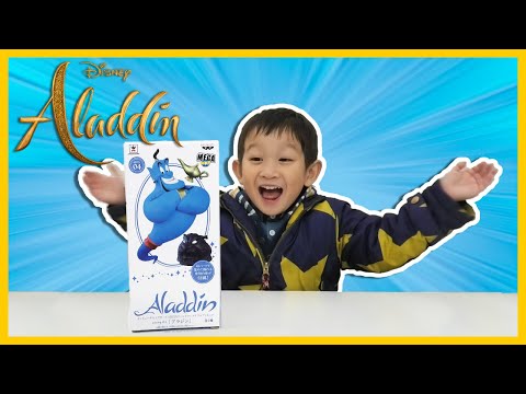 Mavis And Aiden Watch Disney Aladdin 2019 Movie And Unbox Aladdin Toys 
