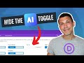 Hide the Divi AI TOGGLE in the Divi Role Editor