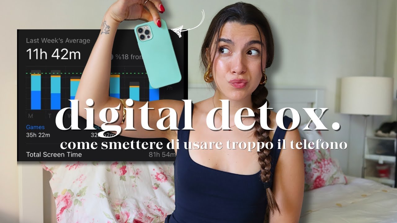come fare un DIGITAL DETOX🤳🏻 smettere di usare il telefono e diventare più produttivi