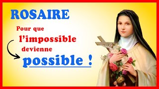 Rosaire avec Ste Thérèse de Lisieux 🌹 pour obtenir un miracle 🙏