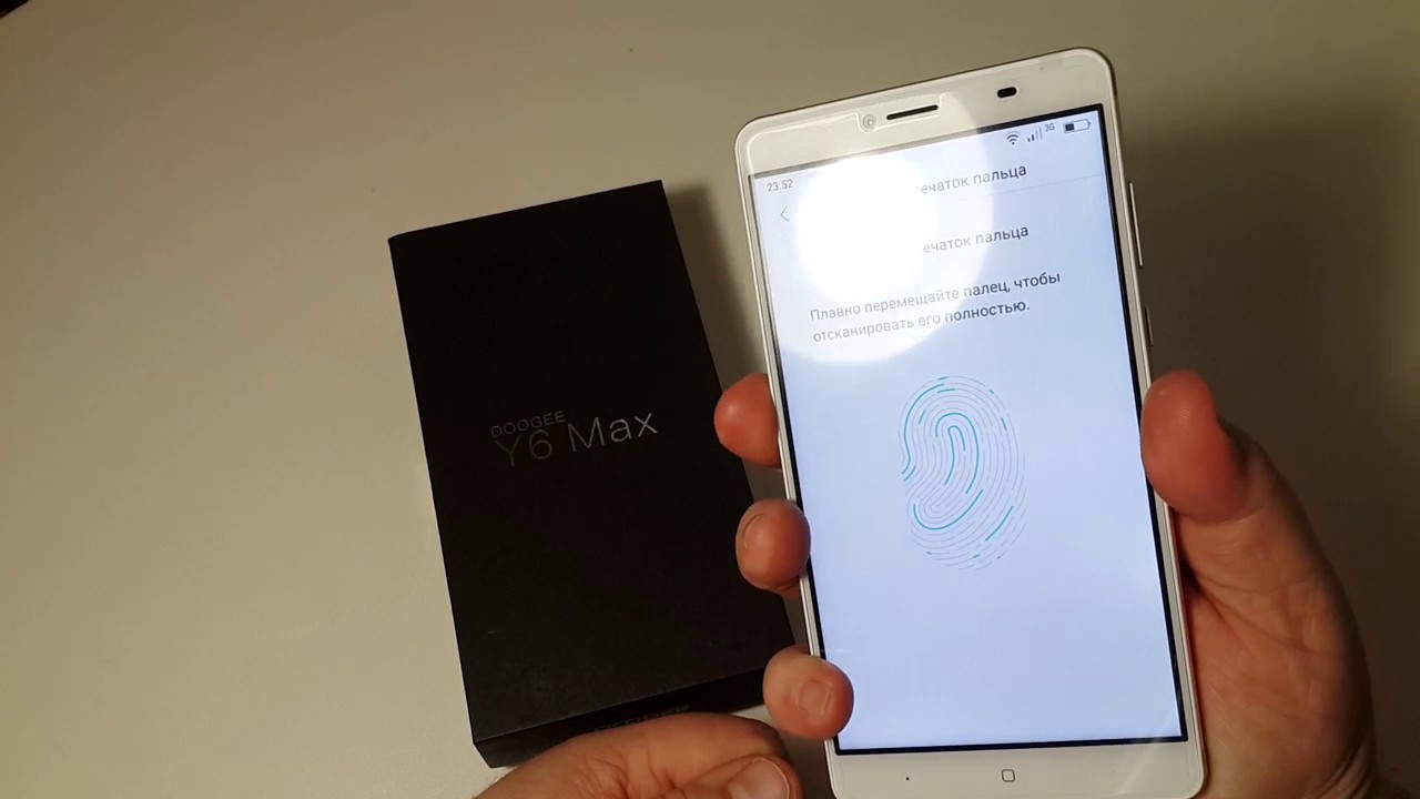 Как настроить сканер пальца Fingerprint Doogee Y6 Max