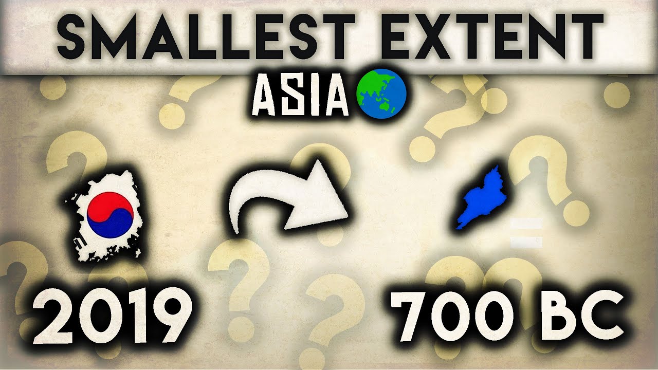  Countries of Asia at their Smallest Extent