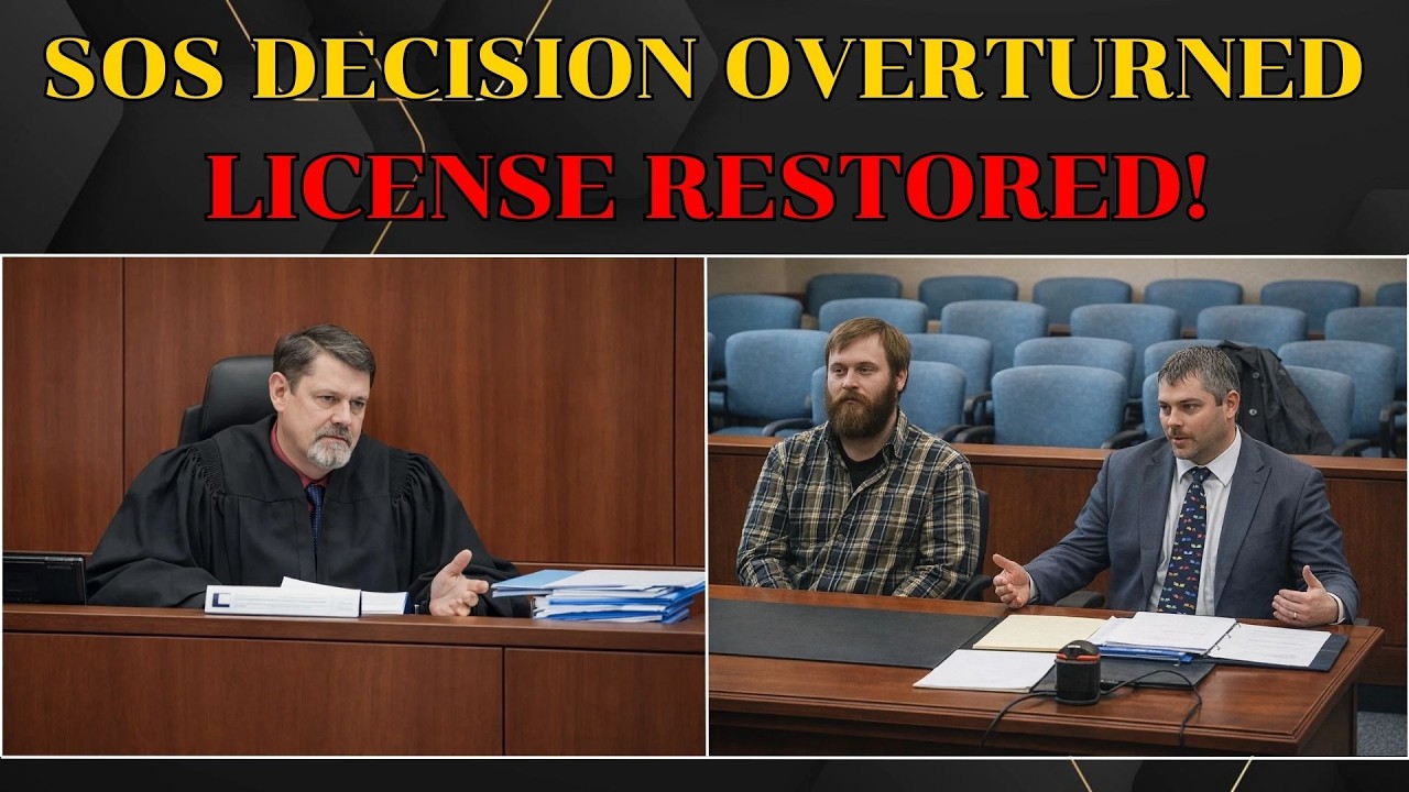 Secretary of State Revokes License for Successful Recovery – Judge Overturns It