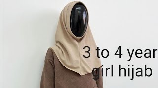 3 To 4 Year Girl Scarf Cutting And Sching Hijab Making Step By Step For Bigners