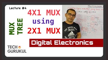 4. 4X1 MUX using 2X1 MUX in Hindi | Multiplexer Tree | Tech Gurukul by Dinesh Arya