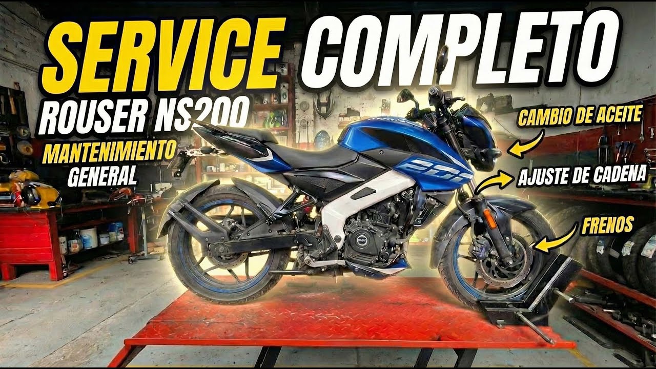 APRENDE A HACER el Service BAJAJ ROUSER ns200