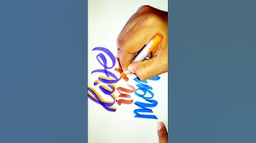 Brush pen calligraphy writing short #shorts #youtubeshorts #short #shortsvideo #shortsfeed