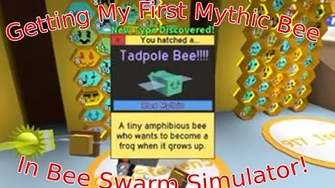 Getting My First Mythic Bee In Bee Swarm Simulator (Roblox)
