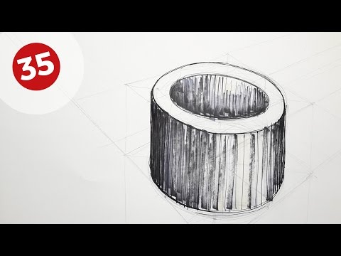 How to Draw a Cylinder | Daily Architecture Sketches #35