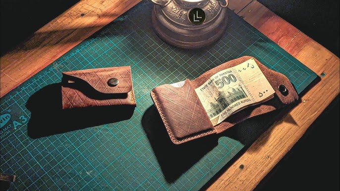 🚨NEW DIY TUTORIAL 🚨 Step-by-step on How to Engrave your Personal Lea, Leather Wallet