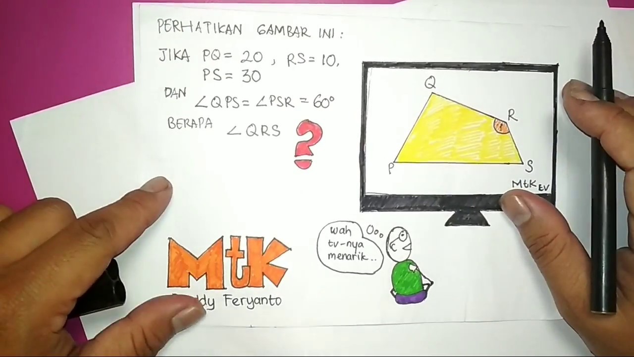 Soal Olimpiade Matematika Sd Berapa Besar Sudut Qrs Pada