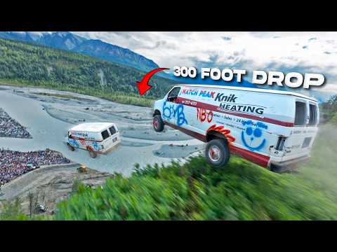 Launching Cars Off the Side of a MOUNTAIN.. 300 Foot Drop! (Alaska Car Launch 2026)