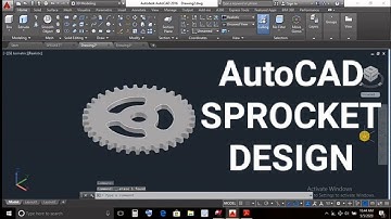 Sprocket drawing tutorial in autocad | Sprocket dsign | gear design