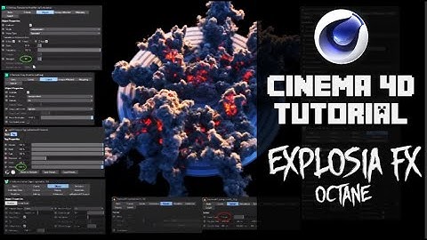 Cinema 4D Tutorial Create Realistic Explosions using X Particles Explosia FX and Octane