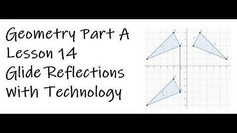 Geo Part A L14 Glide Reflection with Geogebra