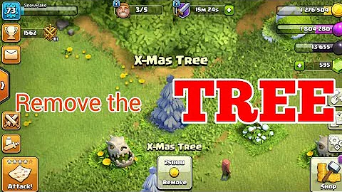WHAT HAPPENS IF YOU REMOVE THE X-MAS TREE || Clash of Clans